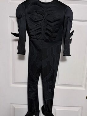 Batman Black Molded Muscle Jumpsuit with Cape Accents